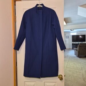 American Airlines Flight Attendant Topper Coat Twin Hill Wool Blue 2P Heavy Warm